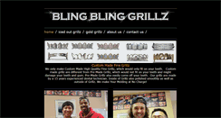 Desktop Screenshot of blingblinggrillz.com