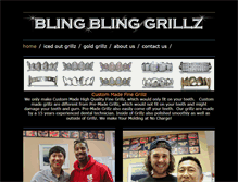 Tablet Screenshot of blingblinggrillz.com